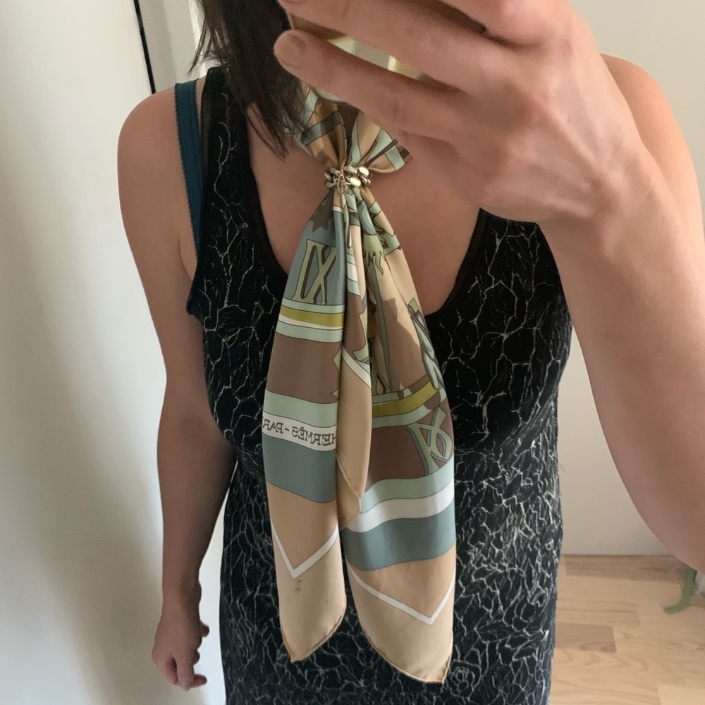 Hermes mecanique du temps silk scarf